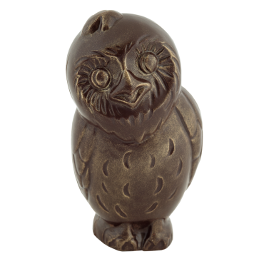 Hibou en chocolat noir