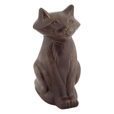 Moulage pâques chat chocolat blanc