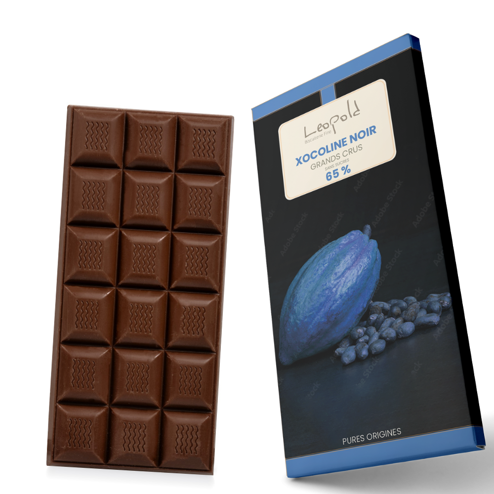 Tablette chocolat sans sucres noir, Chocolats sans sucres