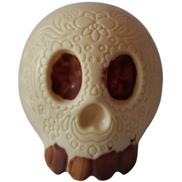 Moulage tête de mort mexicain blanc Moulage tête de mort mexicain blanc
