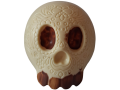 Moulage tête de mort mexicain blanc