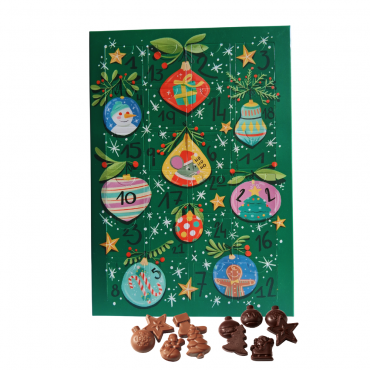 Calendrier de l’Avent “Boules de Noël" Lait et noir