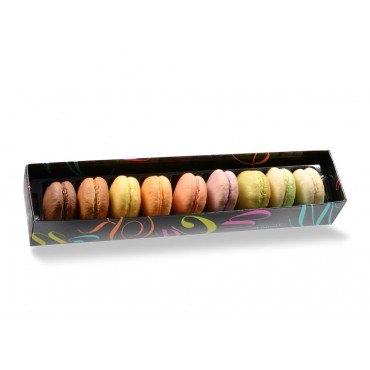 Coffret de 9 macarons assortis