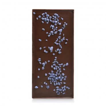 Tablette chocolat noir Grand Cru Morogoro 68%, violette cristallisée Tablette chocolat noir Grand Cru Morogoro 68%, violette cristallisée