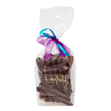 Sachet chocolats noirs et laits Grands Crus à la casse, Natures et Incrustés 250g