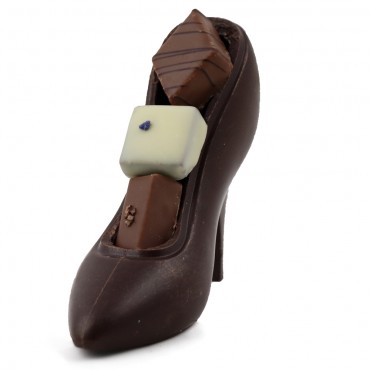 Escarpin en chocolat noir Escarpin en chocolat noir