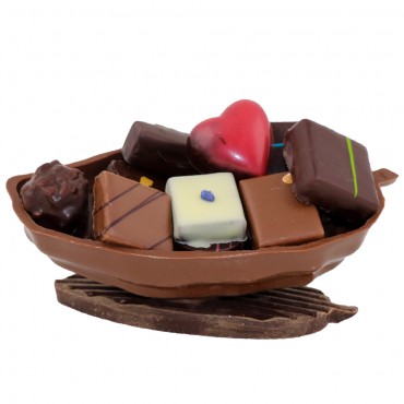 cabosse en chocolat garnie