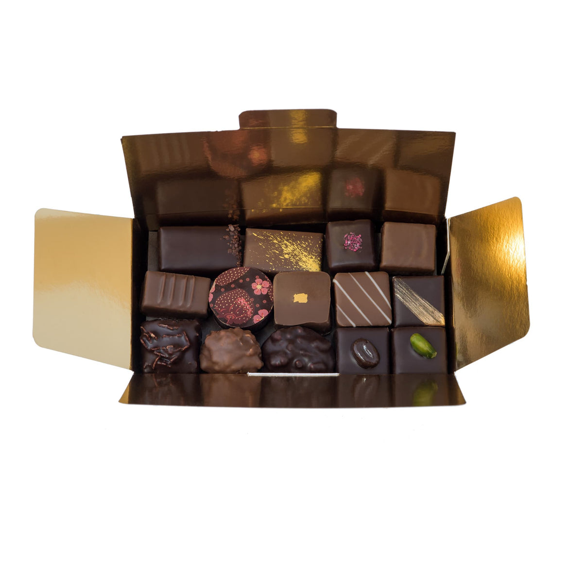 Ballotin de chocolat ouvert taille 2